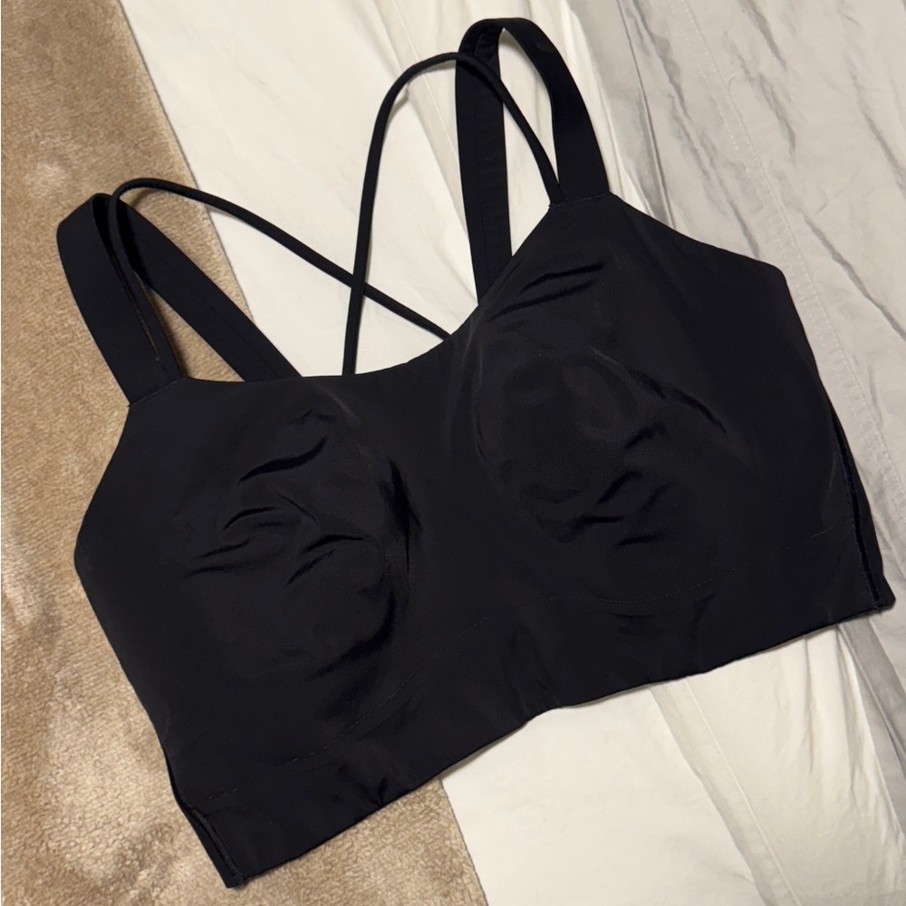 Lululemon Women's Like a Cloud Black Longline Bra